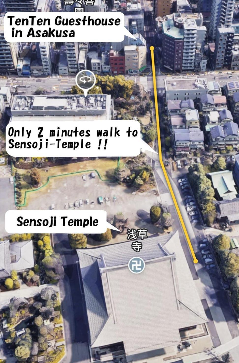 Tenten Guesthouse In Asakusa Токио Экстерьер фото